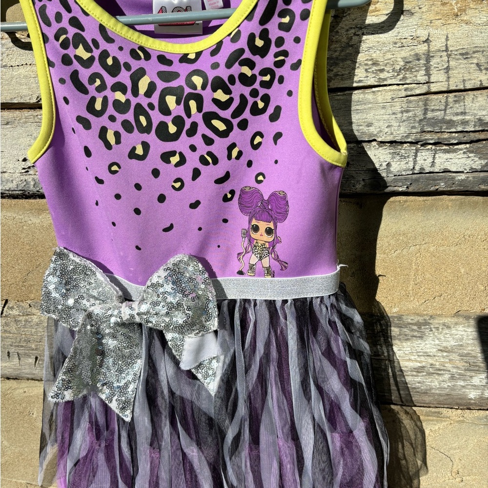 Princess Costume by LOL Suprise Purple and Silver Dress Size 6 (Child) - Picture 2 of 5